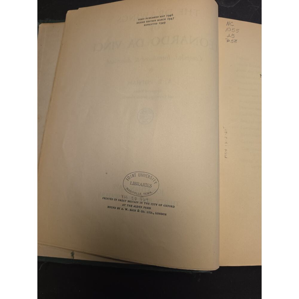 The Drawings of Leonardo Da Vinci by A.E. Popham, 1949 - Good - No dust cover - Picture 6 of 9